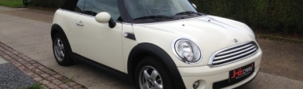 EXLUSIEVE MINI COOPER CABRIO BINNEN!!